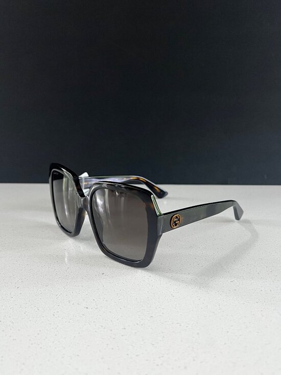 GUCCI GG0096S 006 Core Square DARK HAVANA Sunglasses main image 8